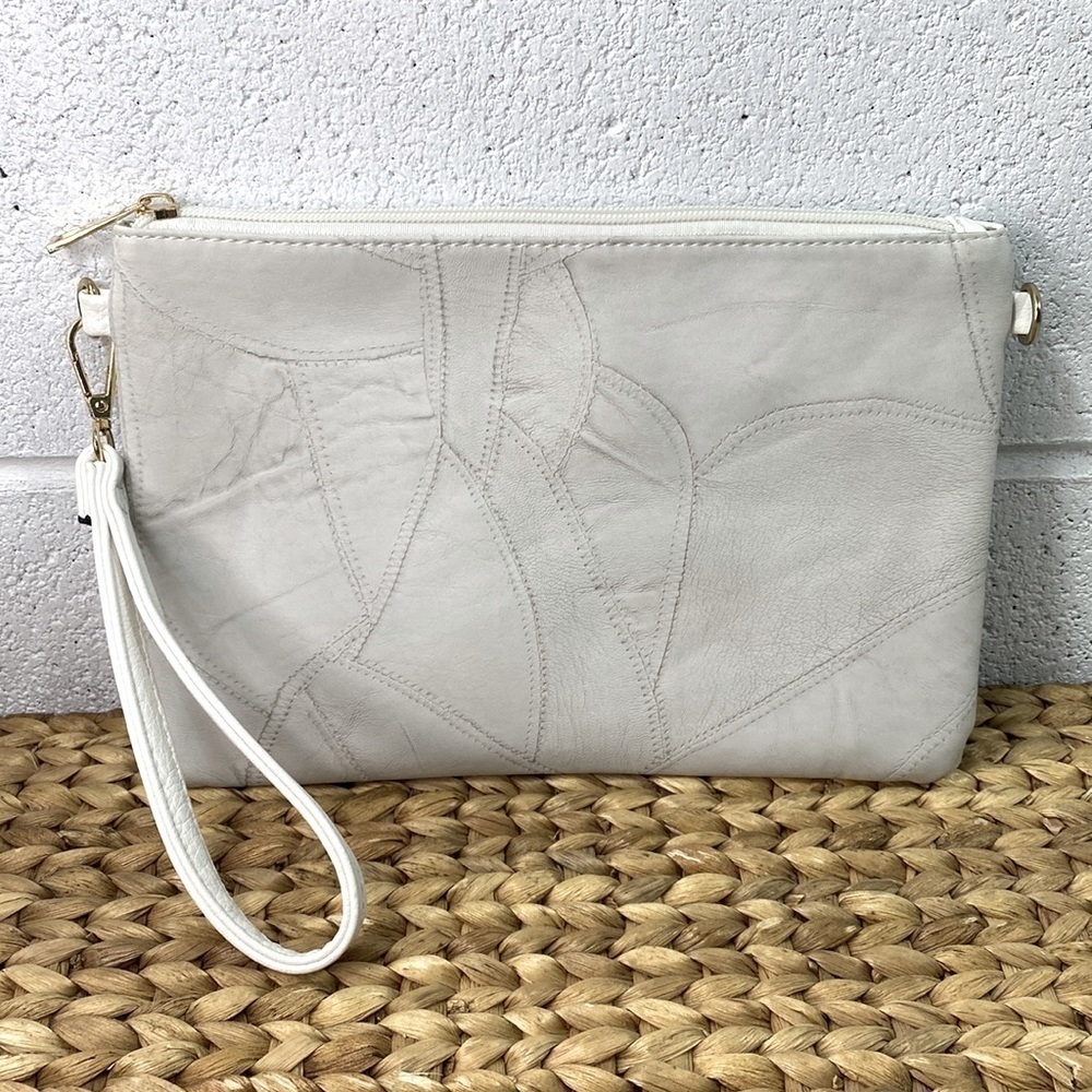 Large size white wristlet​​​​​​​​​​​​​​​​